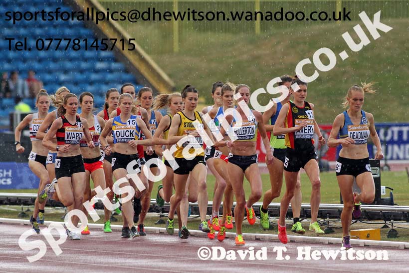 Womens 5000 metres, Sainsbury's British Champs, Alexander Stadium, Birmingham. Photo: David T. Hewitson/Sprts for All Pics